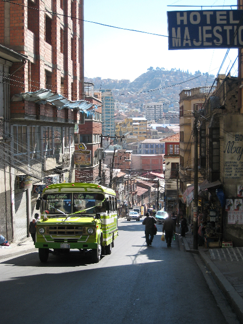 Strassenszene in La Paz