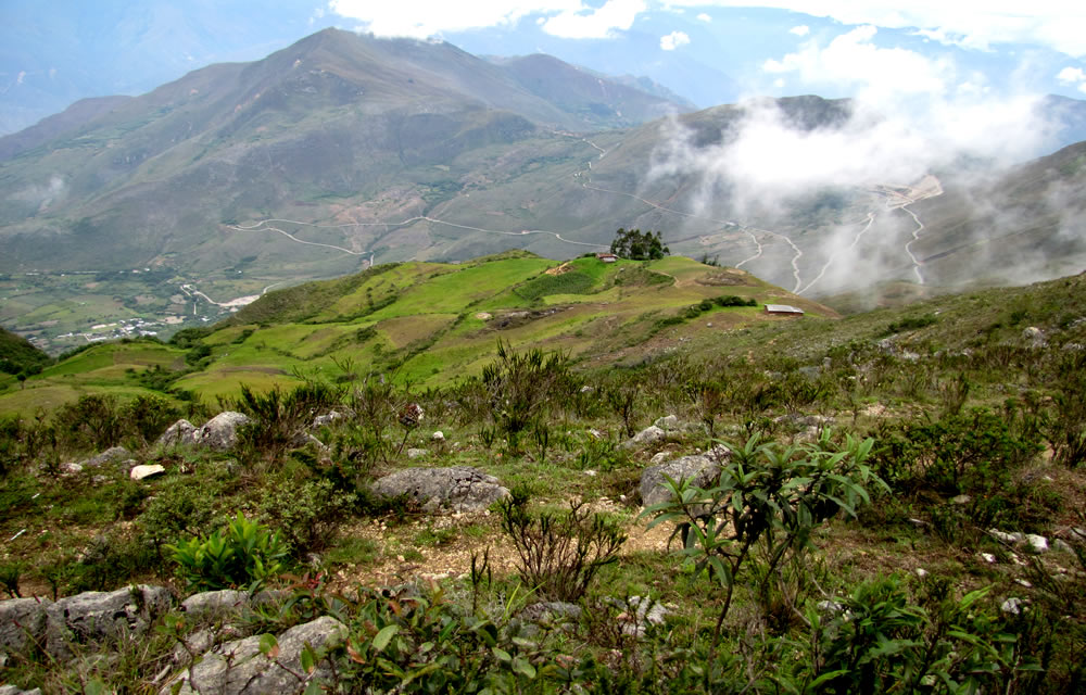 Auf der Fahrt von Cajamarca nach Laymebamba