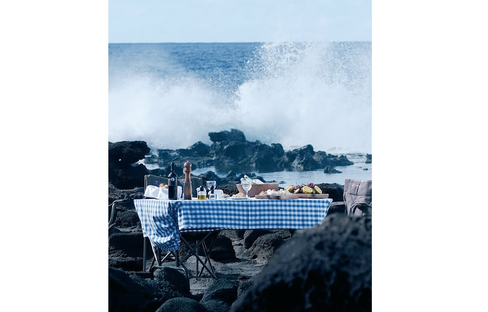 Picknick-Mittagessen auf der Osterinsel (Foto zVg) 