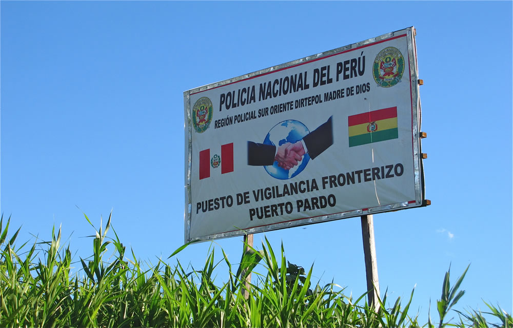 Grenze zwischen Peru und Bolivien