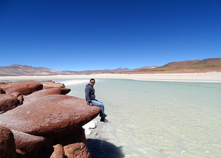 Lagunen von Piedras Rojas Atacama Chile