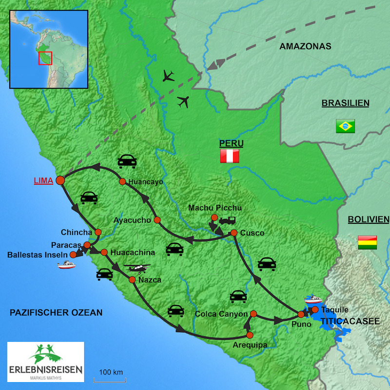 Erlebnis Peru - Im Privaten Fahrzeug durch Peru