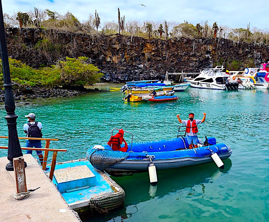 Galapagos Reisen nach Corona - Mannschaft der Angelito