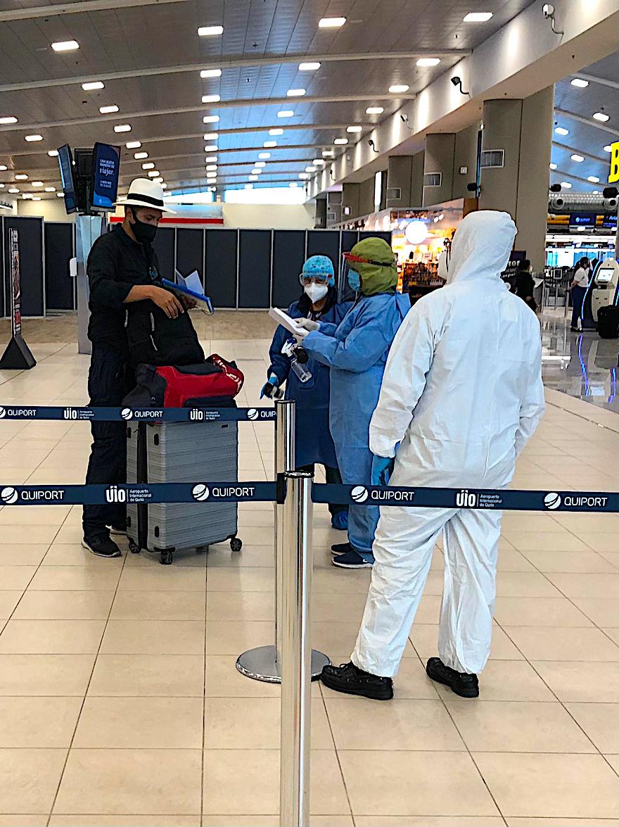 Flug von Quito nach Galapagos während Corona