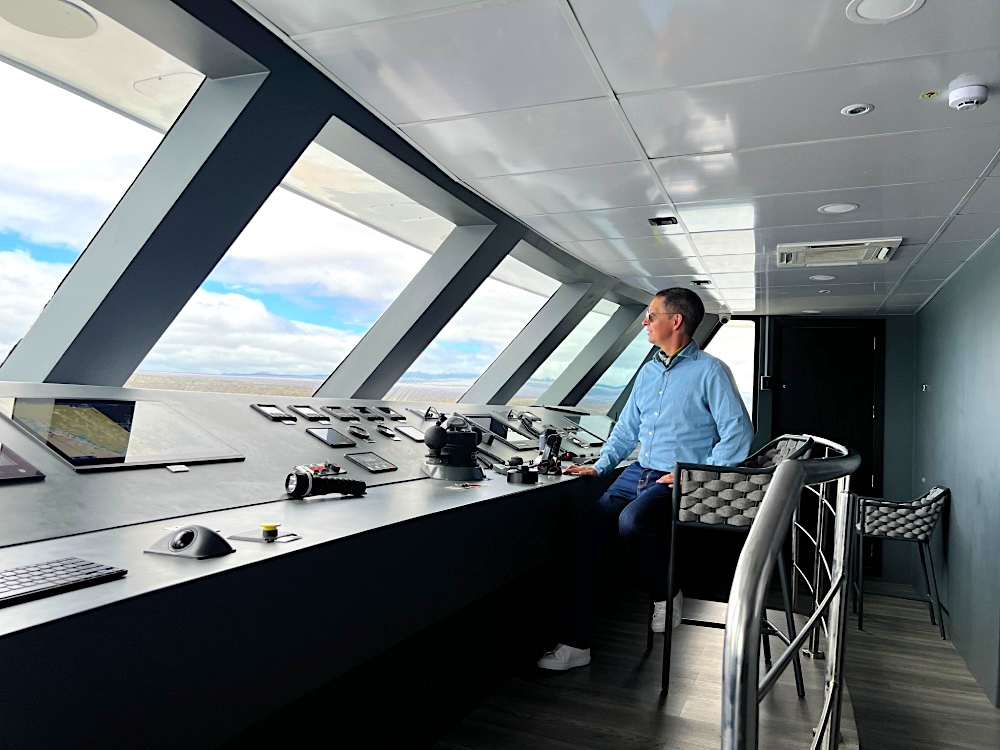 Markus Mathys auf der Brück der Hermes