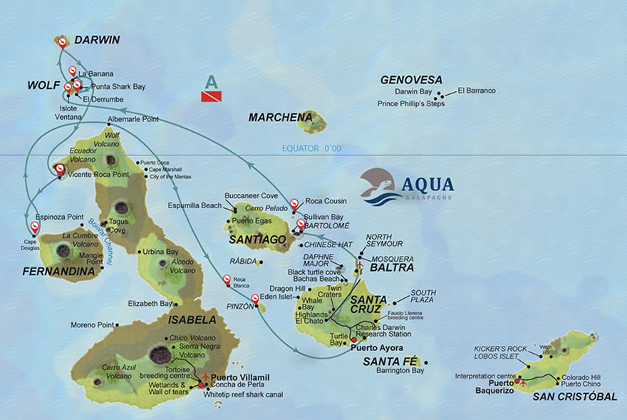 Galapagos Tauchsafari Aqua 8 Tagestour
