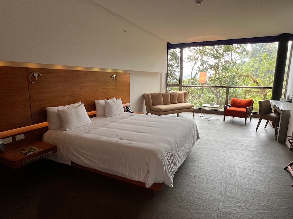Zimmer auf der Mashpi Lodge